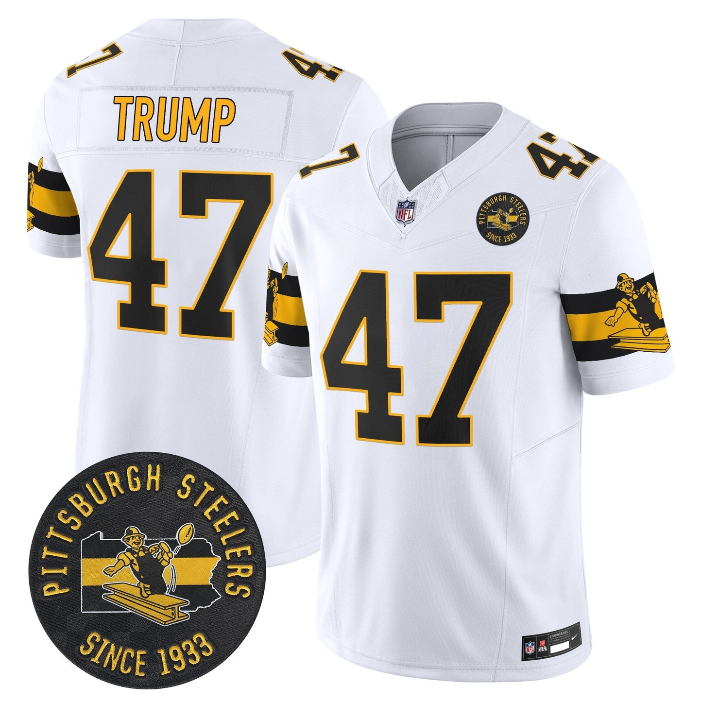 PIT Throwback 1933 Patch Vapor Limited Jersey - All Stitched