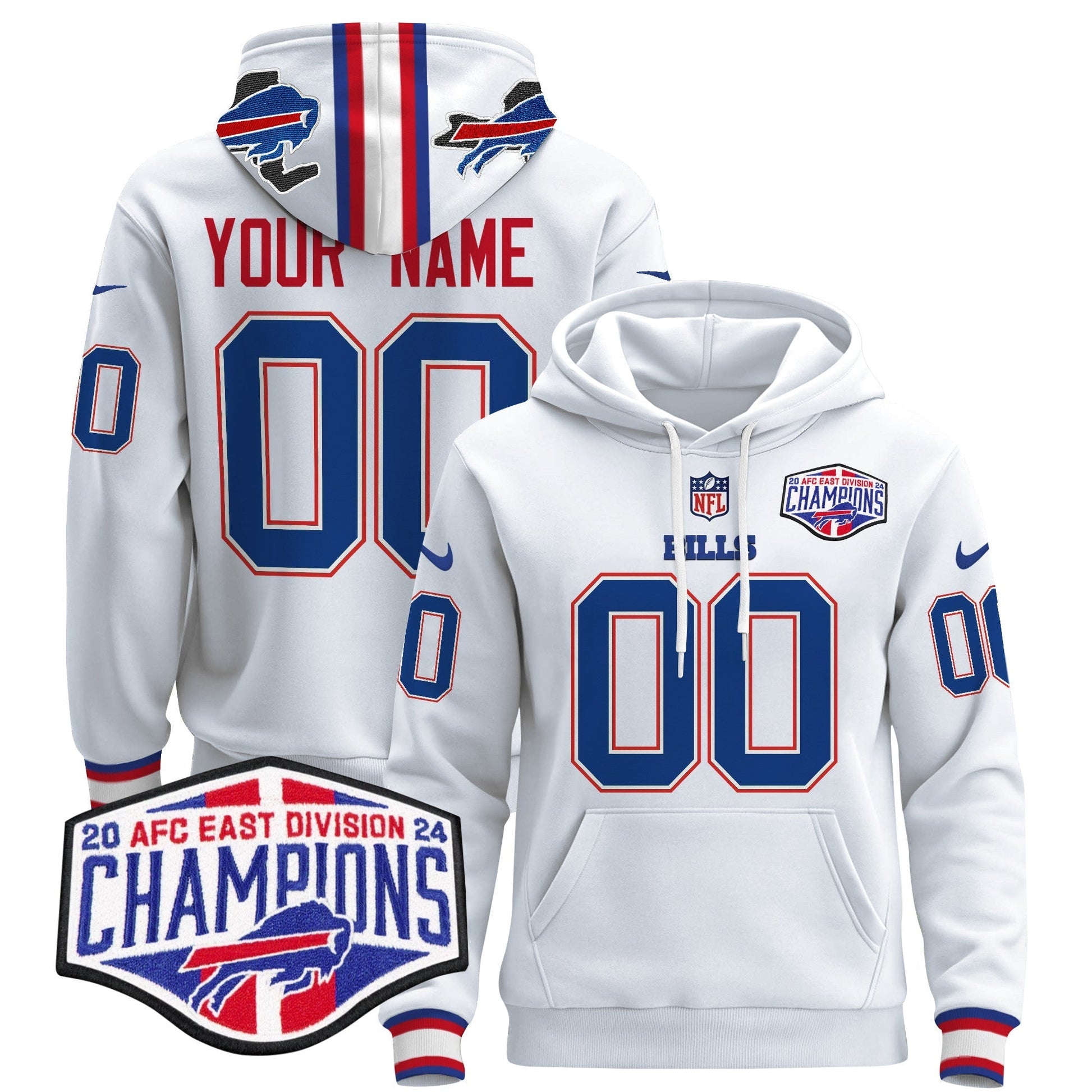 Buffalo Bills 2024 Custom Pullover Hoodie V2