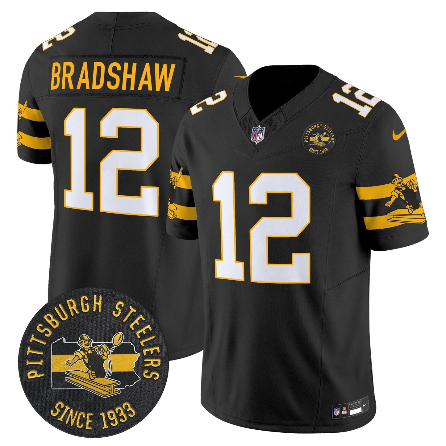 PIT Throwback 1933 Patch Vapor Limited Jersey - All Stitched