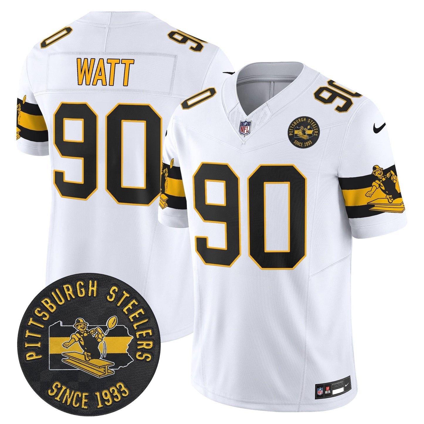 PIT Throwback 1933 Patch Vapor Limited Jersey - All Stitched