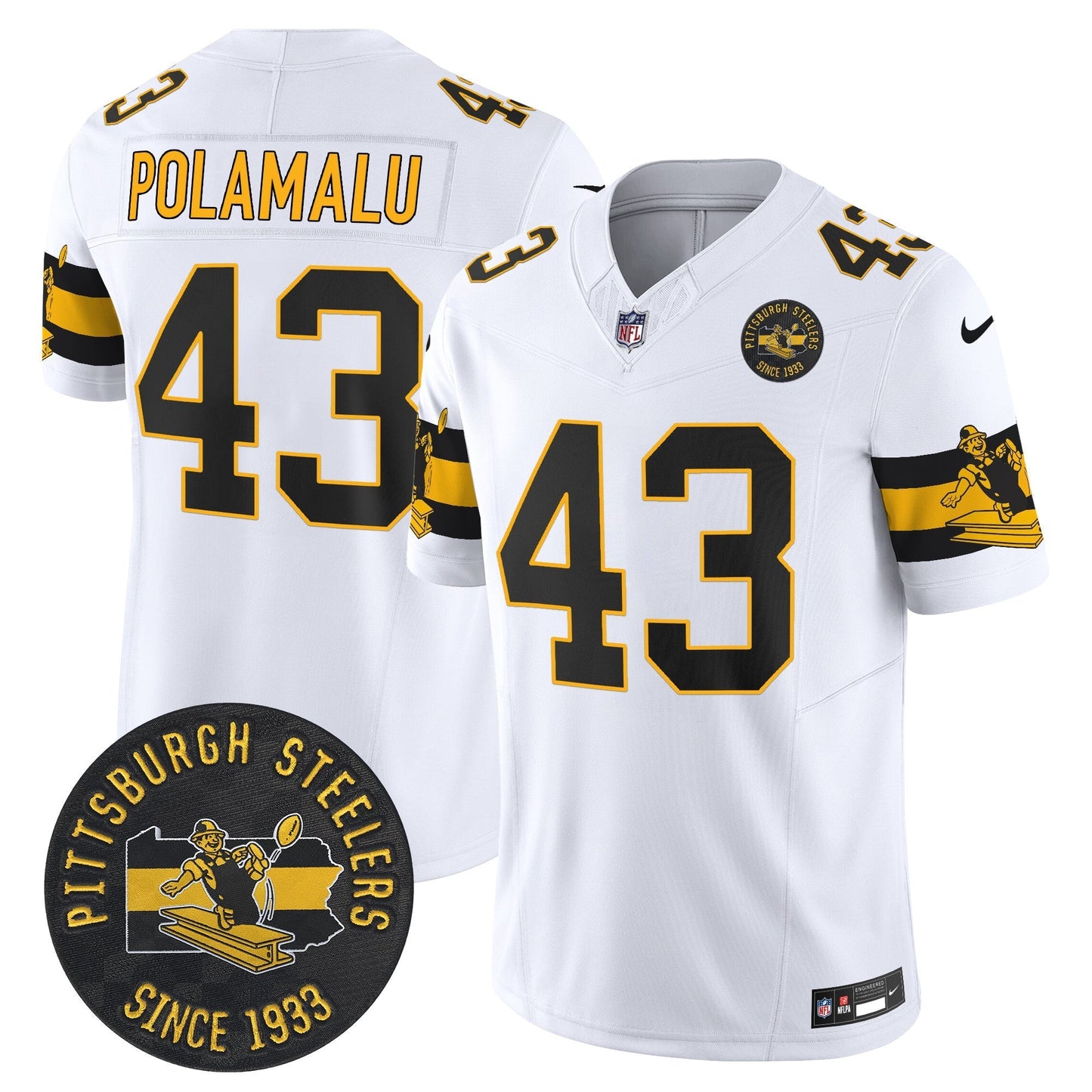 PIT Throwback 1933 Patch Vapor Limited Jersey - All Stitched