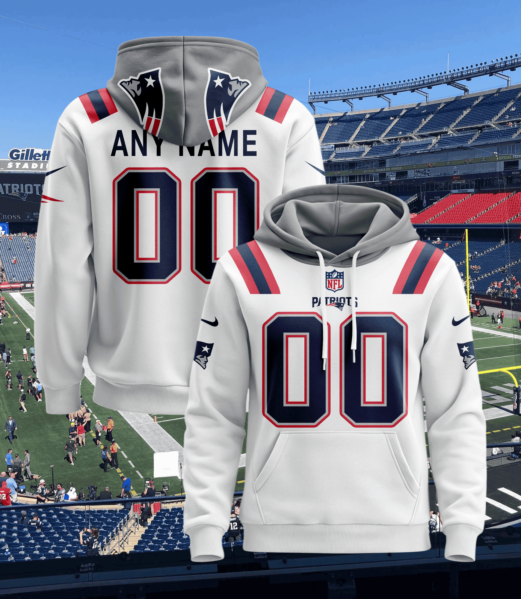 New England Patriots Pullover Custom Hoodie