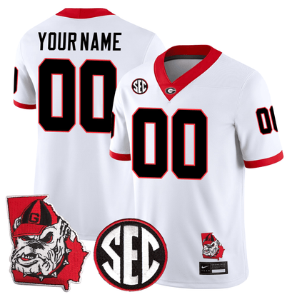 Georgia Bulldogs Football 24/25 Jersey - Georgia State Map Patch