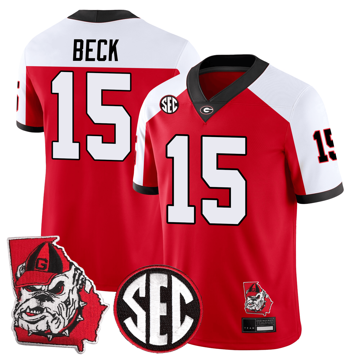 Georgia Bulldogs Football 24/25 Jersey - Georgia State Map Patch