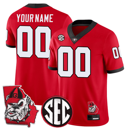 Georgia Bulldogs Football 24/25 Jersey - Georgia State Map Patch