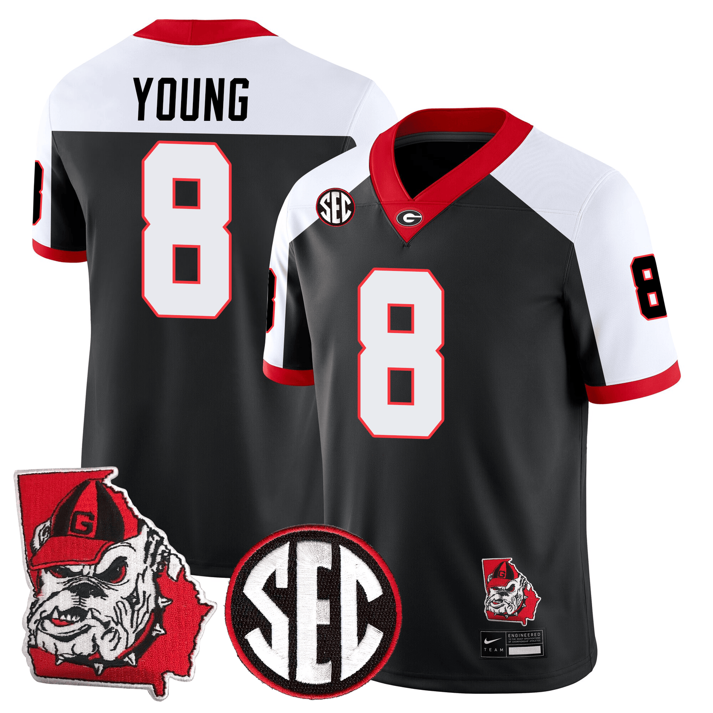 Georgia Bulldogs Football 24/25 Jersey - Georgia State Map Patch