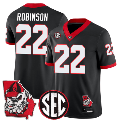 Georgia Bulldogs Football 24/25 Jersey - Georgia State Map Patch