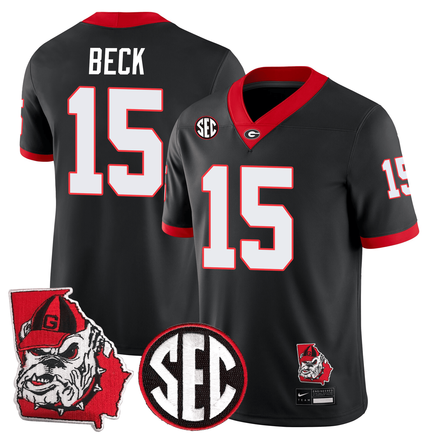 Georgia Bulldogs Football 24/25 Jersey - Georgia State Map Patch