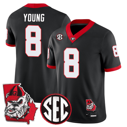 Georgia Bulldogs Football 24/25 Jersey - Georgia State Map Patch