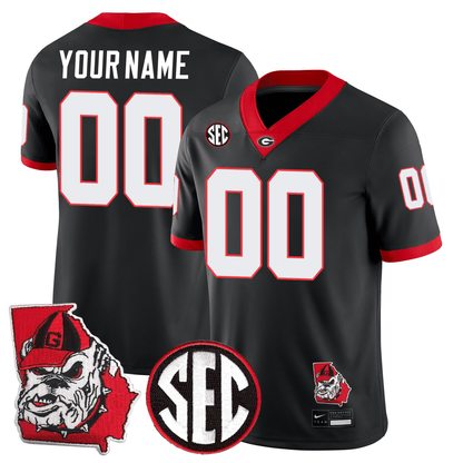 Georgia Bulldogs Football 24/25 Jersey - Georgia State Map Patch