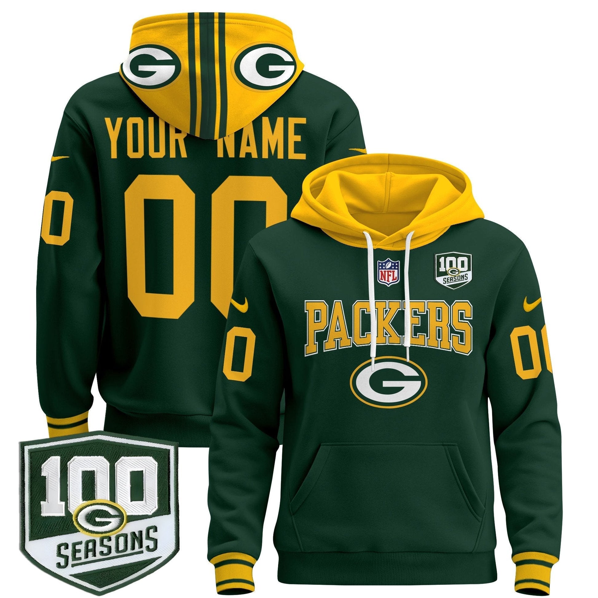 Green Bay Packers 2024 Custom Pullover Hoodie
