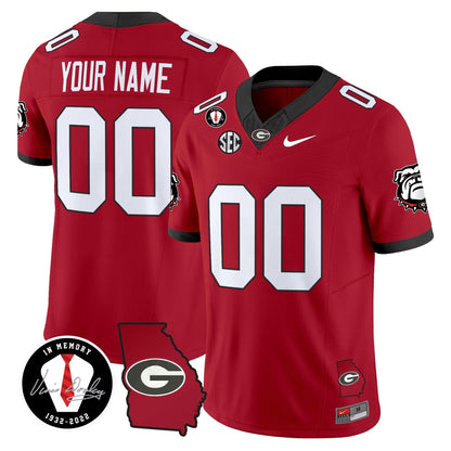 Georgia Bulldogs 2024 Vapor Limited Custom Jersey V5- Georgia Map - All Stitched