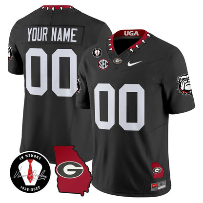 Georgia Bulldogs 2024 Vapor Limited Custom Jersey V5- Georgia Map - All Stitched