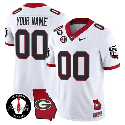 Georgia Bulldogs 2024 Vapor Limited Custom Jersey V5- Georgia Map - All Stitched