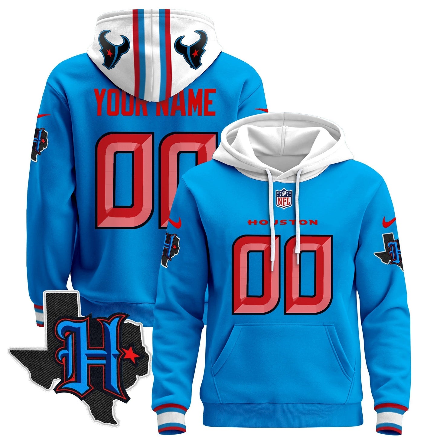 HOU 2024 Custom Pullover Hoodie