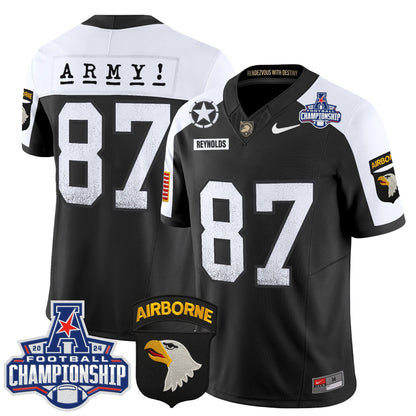 Army Black Knights 2024 AAC Championship Patch Vapor Limited Jersey - All Stitched
