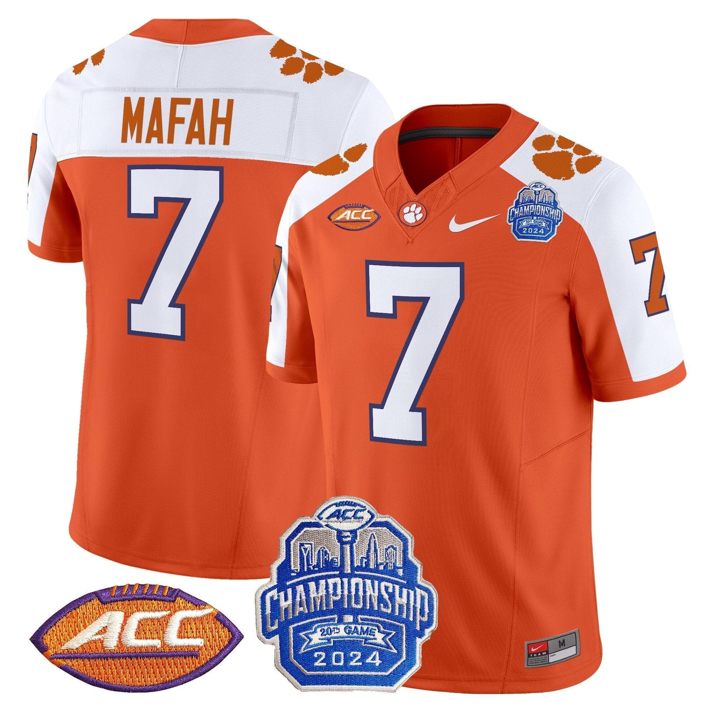 CLEM 2024 ACC Championship Patch Vapor Limited Jersey - All Stitched
