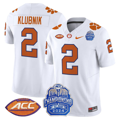 CLEM 2024 ACC Championship Patch Vapor Limited Jersey - All Stitched