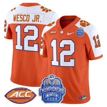 CLEM 2024 ACC Championship Patch Vapor Limited Jersey - All Stitched