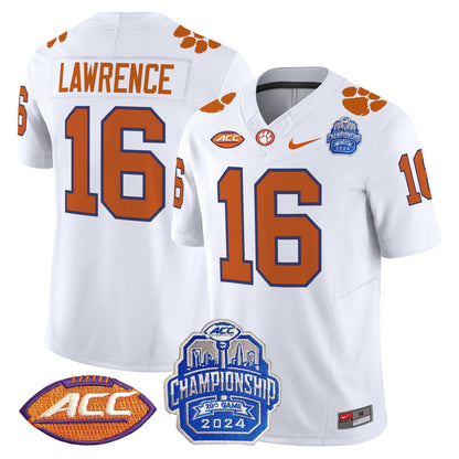 CLEM 2024 ACC Championship Patch Vapor Limited Jersey - All Stitched