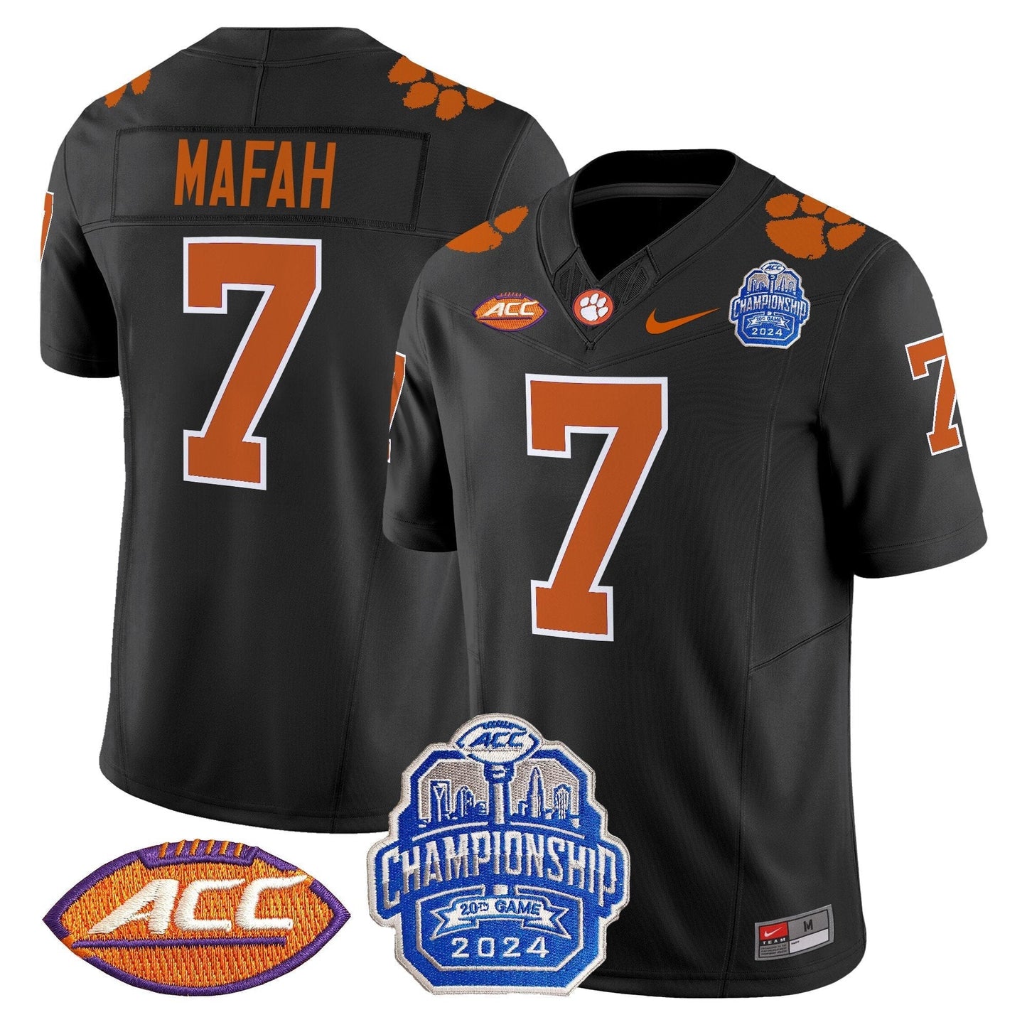 CLEM 2024 ACC Championship Patch Vapor Limited Jersey - All Stitched