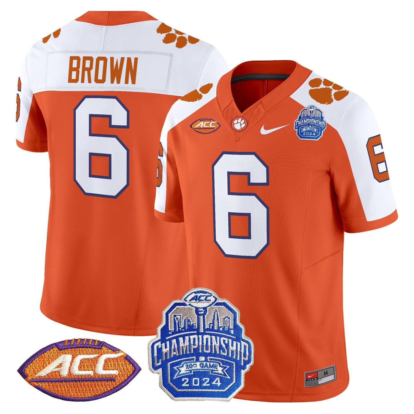 CLEM 2024 ACC Championship Patch Vapor Limited Jersey - All Stitched