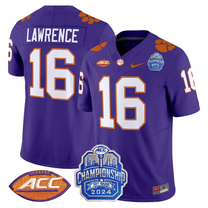 CLEM 2024 ACC Championship Patch Vapor Limited Jersey - All Stitched