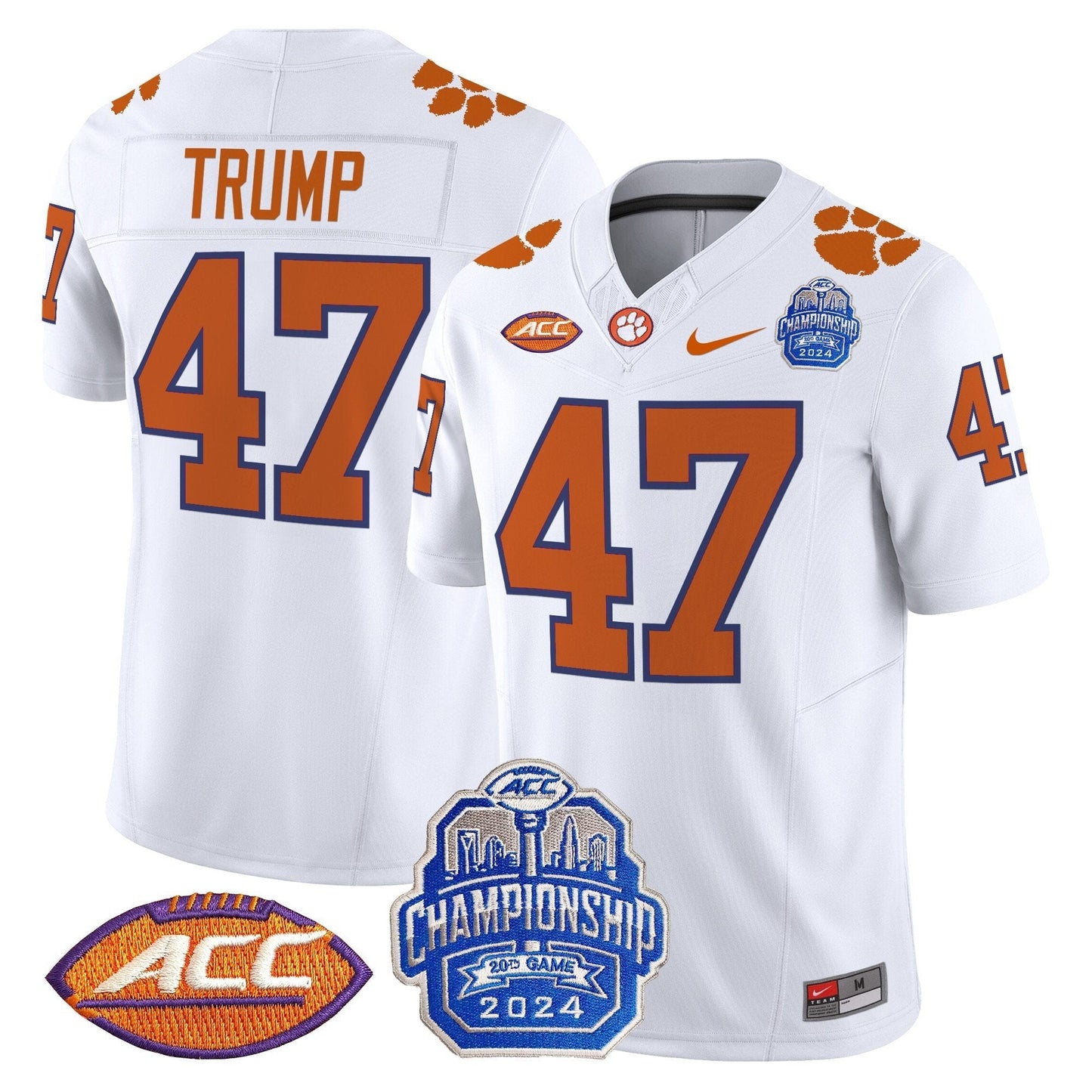 CLEM 2024 ACC Championship Patch Vapor Limited Jersey - All Stitched
