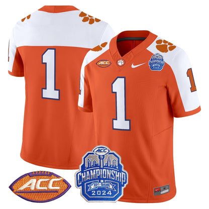 CLEM 2024 ACC Championship Patch Vapor Limited Jersey - All Stitched