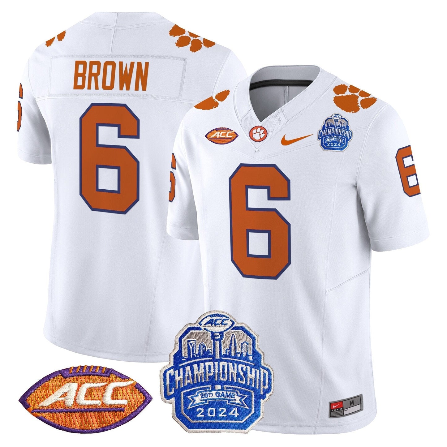 CLEM 2024 ACC Championship Patch Vapor Limited Jersey - All Stitched
