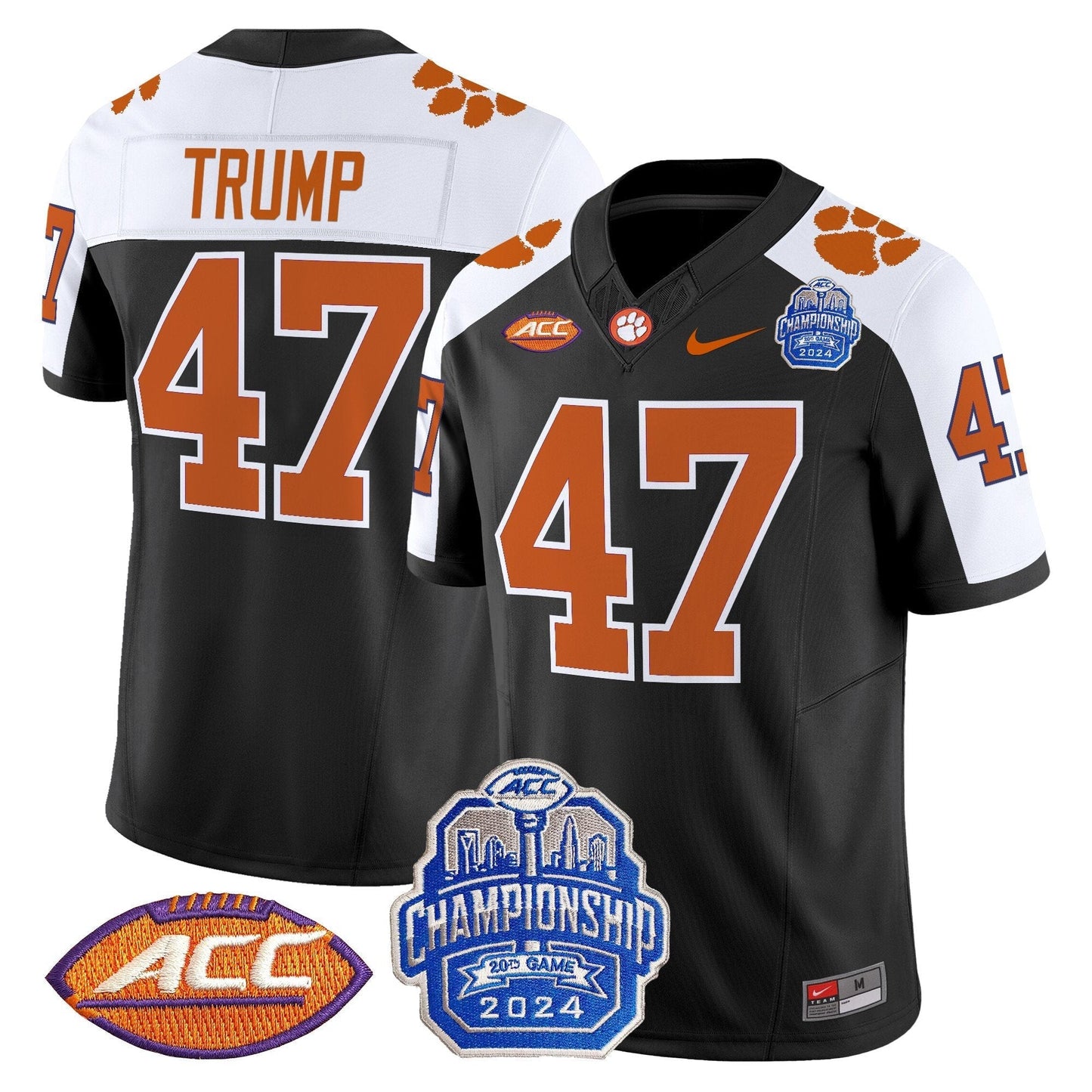 CLEM 2024 ACC Championship Patch Vapor Limited Jersey - All Stitched