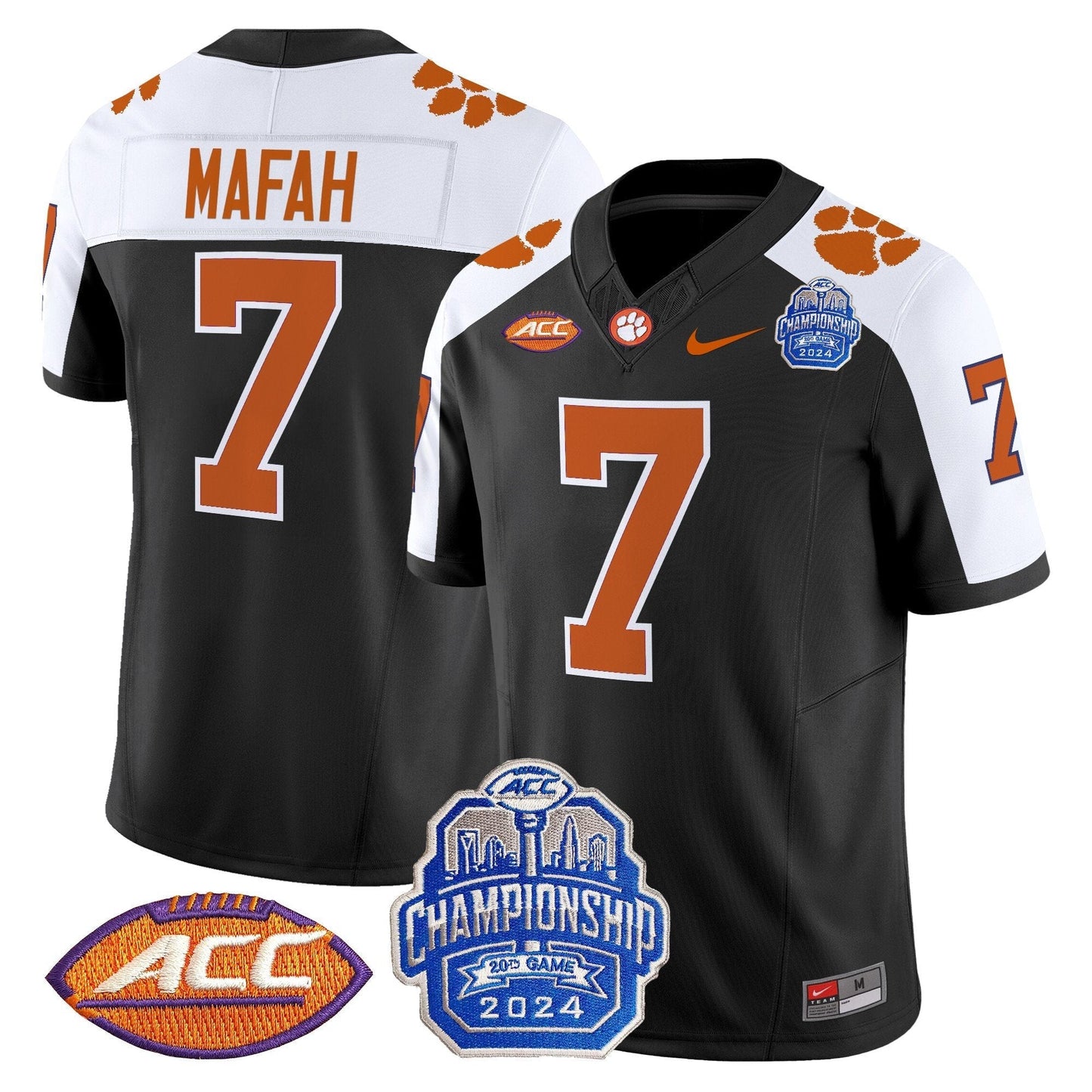 CLEM 2024 ACC Championship Patch Vapor Limited Jersey - All Stitched