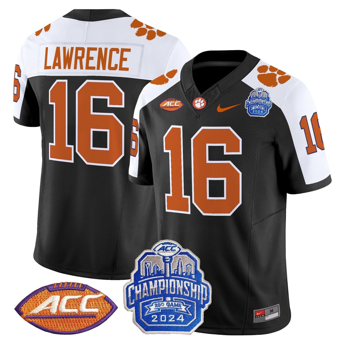 CLEM 2024 ACC Championship Patch Vapor Limited Jersey - All Stitched