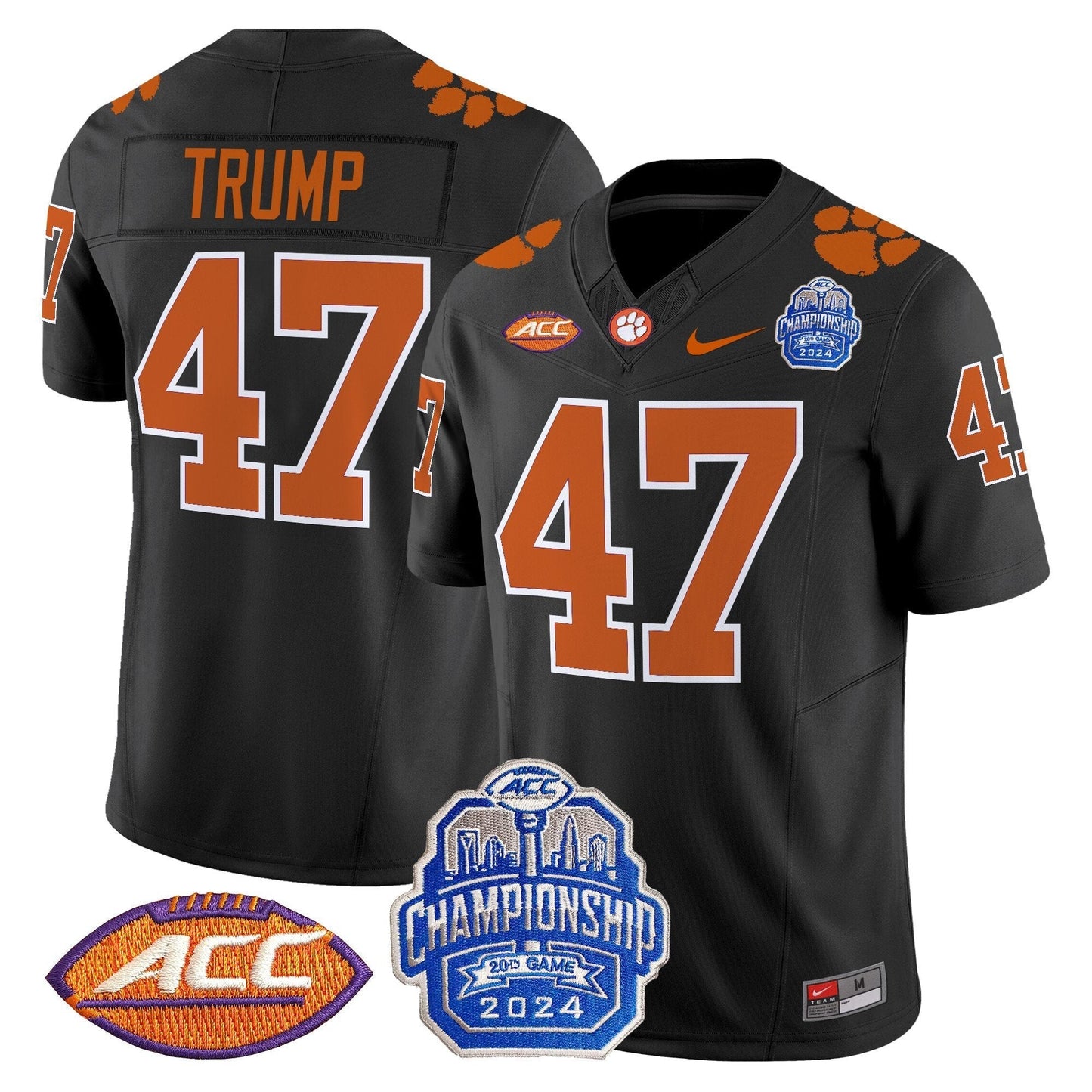 CLEM 2024 ACC Championship Patch Vapor Limited Jersey - All Stitched