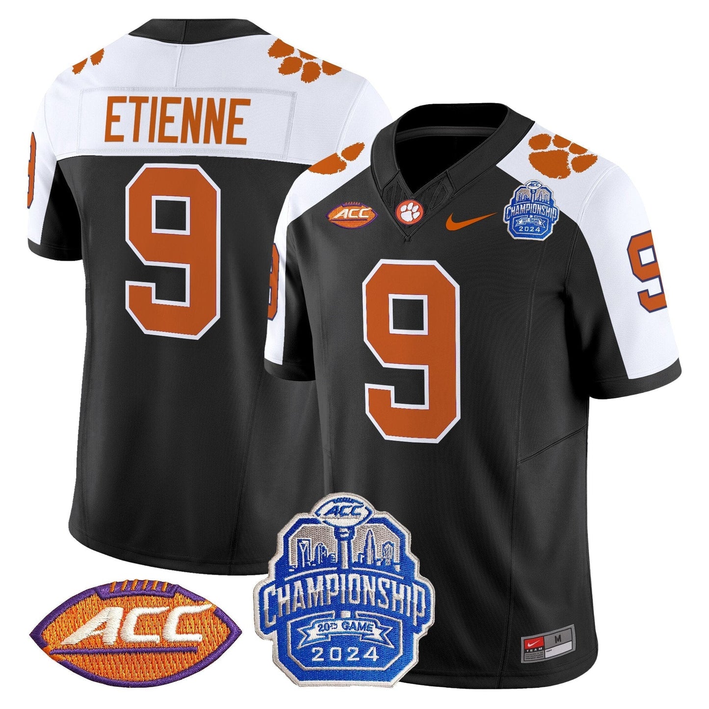 CLEM 2024 ACC Championship Patch Vapor Limited Jersey - All Stitched
