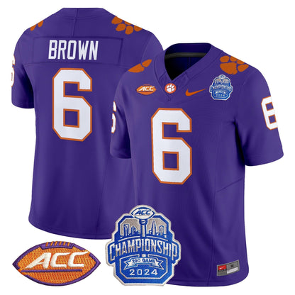 CLEM 2024 ACC Championship Patch Vapor Limited Jersey - All Stitched