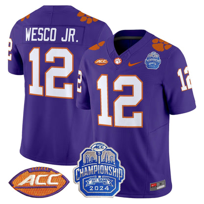 CLEM 2024 ACC Championship Patch Vapor Limited Jersey - All Stitched
