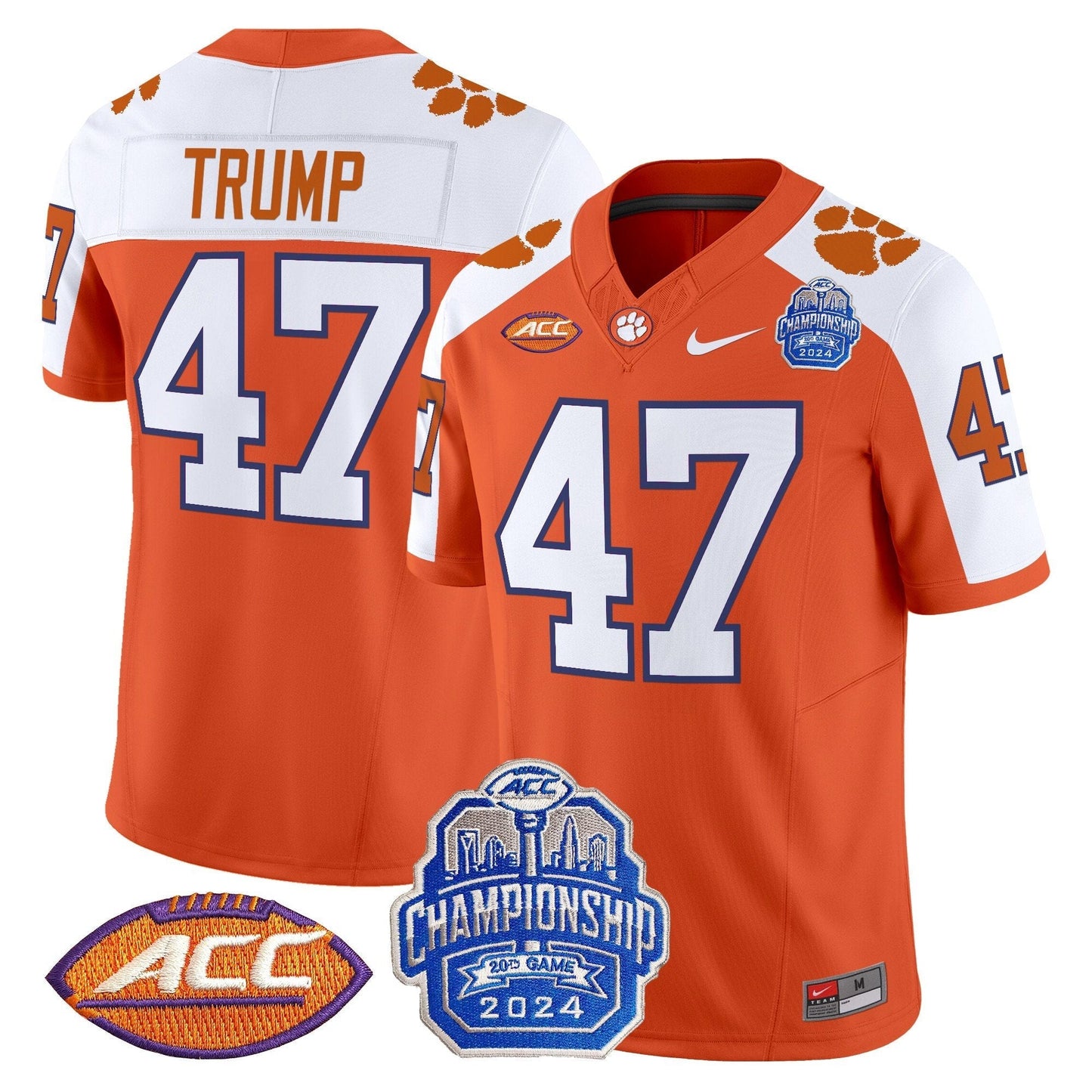 CLEM 2024 ACC Championship Patch Vapor Limited Jersey - All Stitched