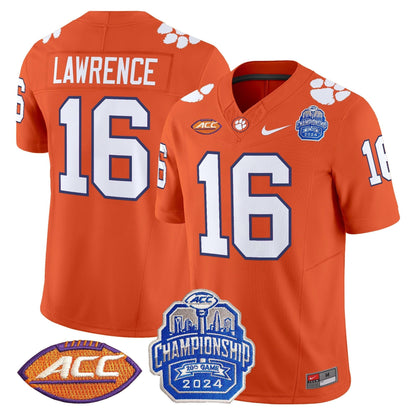 CLEM 2024 ACC Championship Patch Vapor Limited Jersey - All Stitched