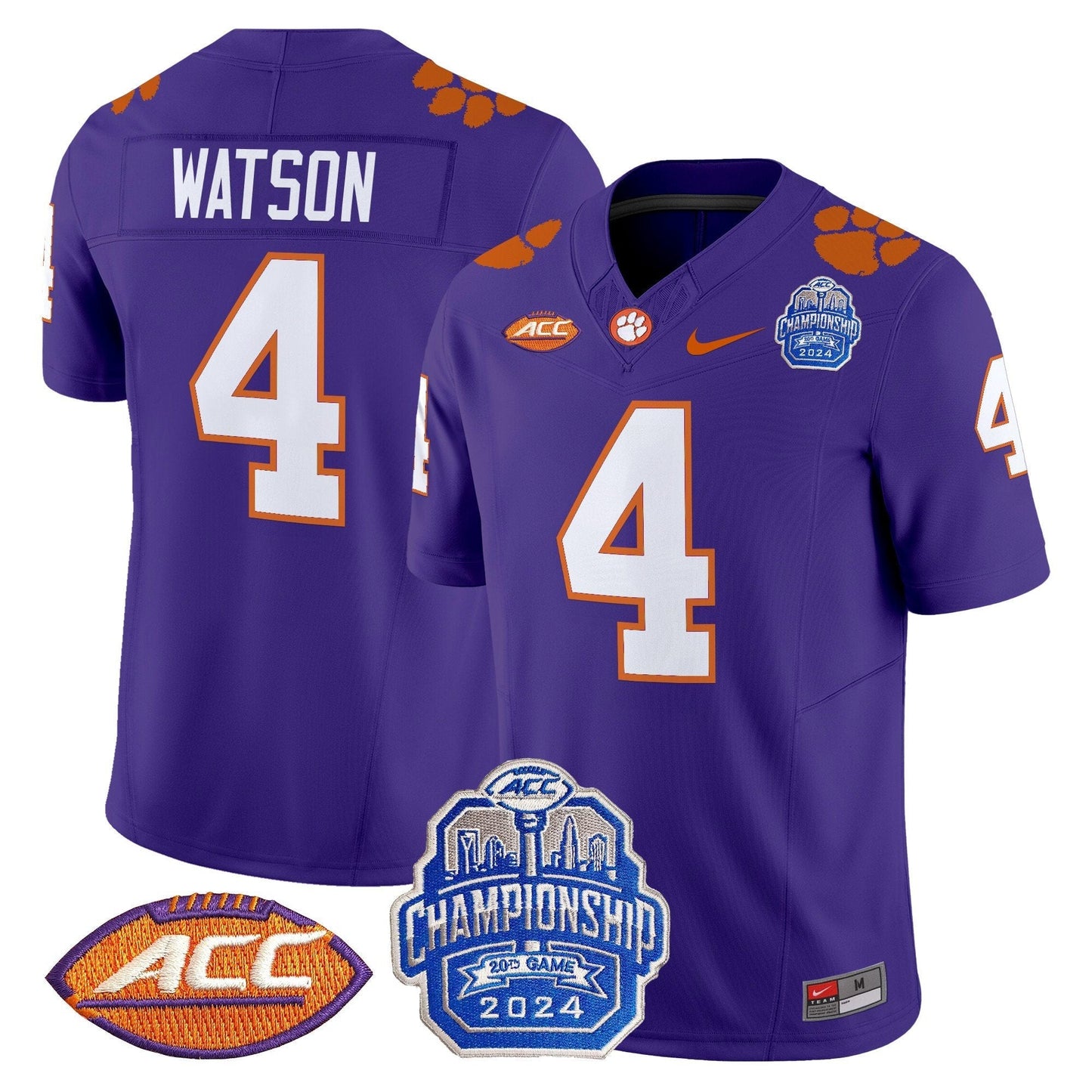 CLEM 2024 ACC Championship Patch Vapor Limited Jersey - All Stitched