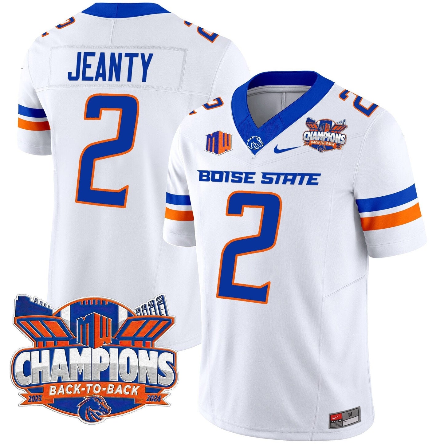 BSU 2024 Back To Back Champions Vapor Limited Jersey - All Stitched
