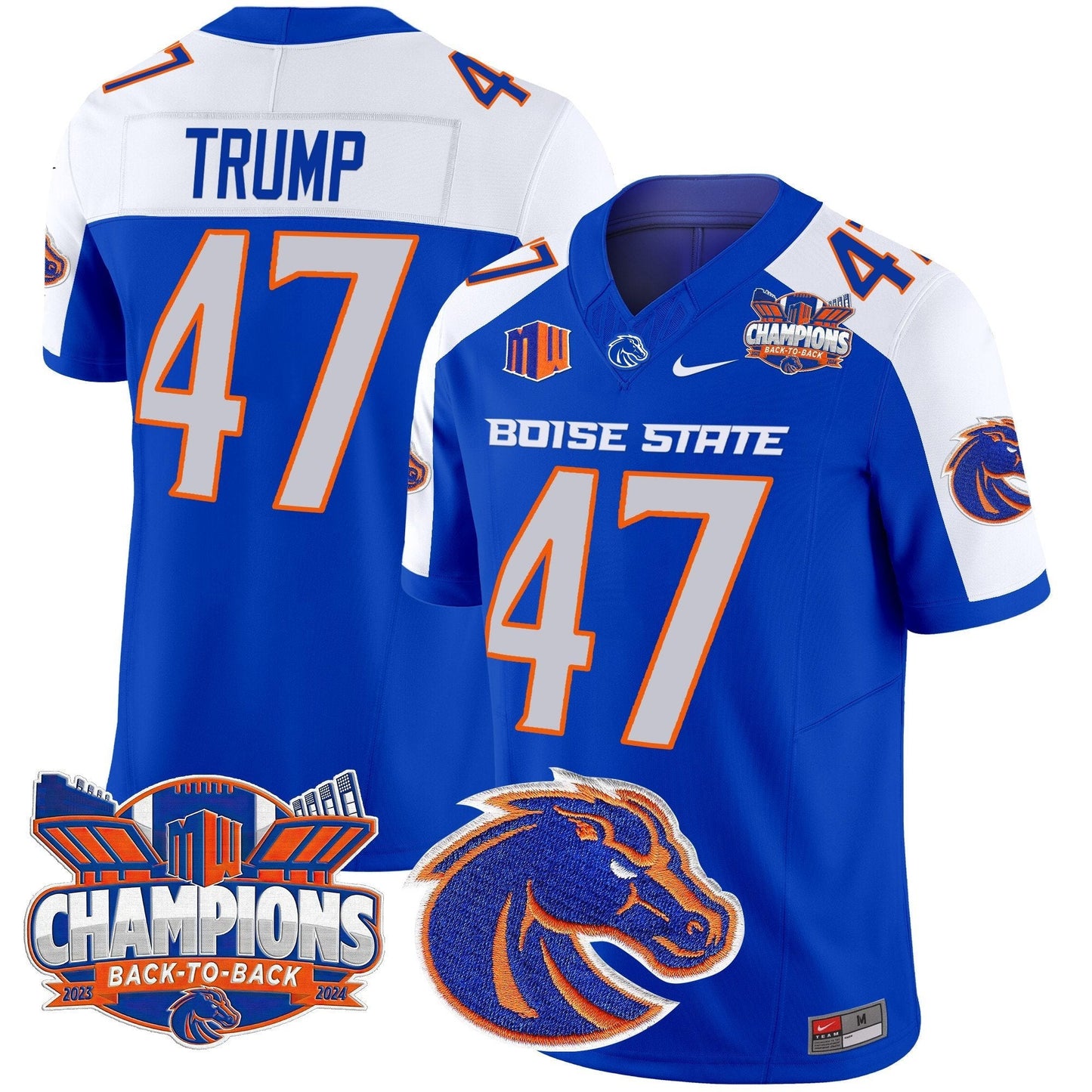 BSU 2024 Back To Back Champions Vapor Limited Jersey - All Stitched