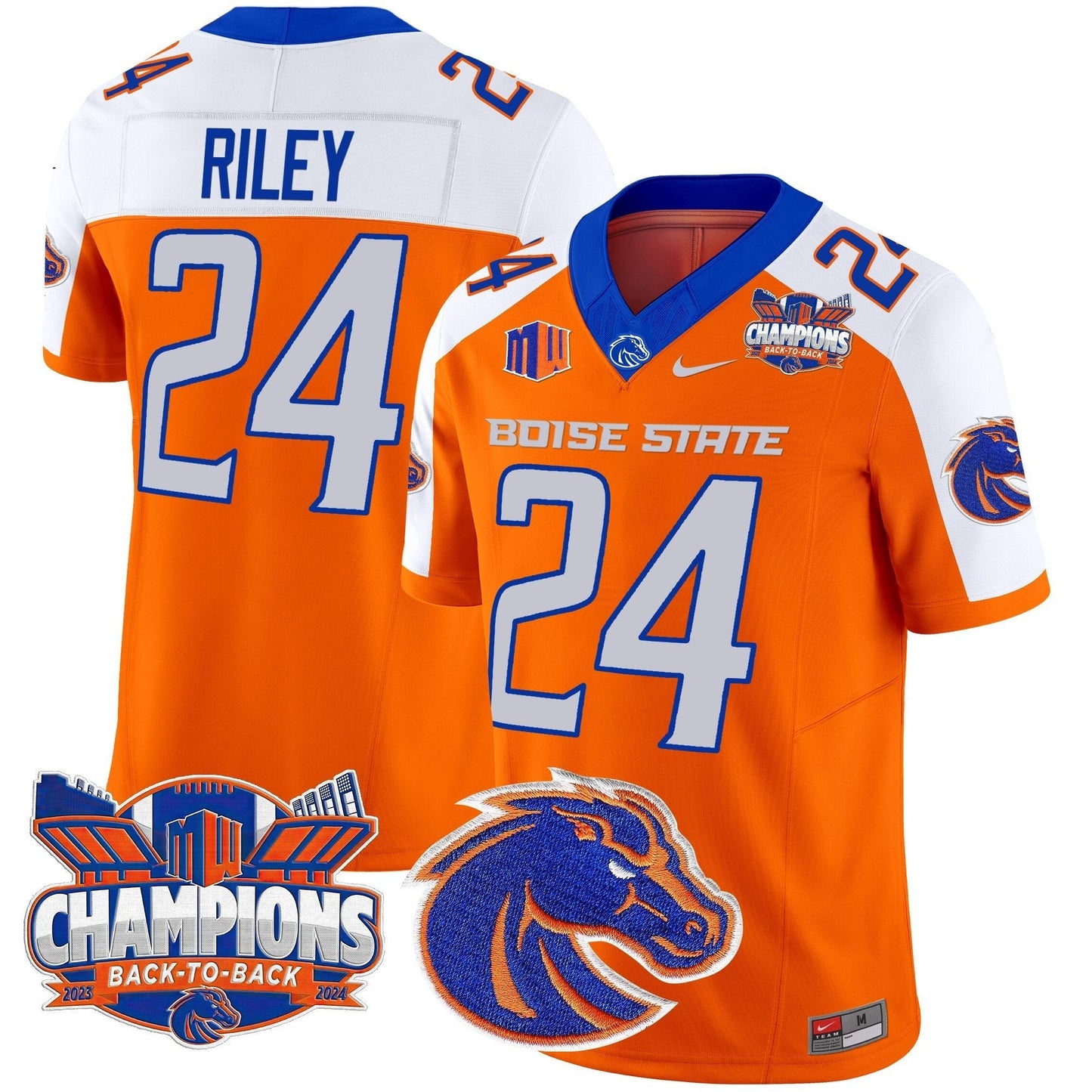BSU 2024 Back To Back Champions Vapor Limited Jersey - All Stitched