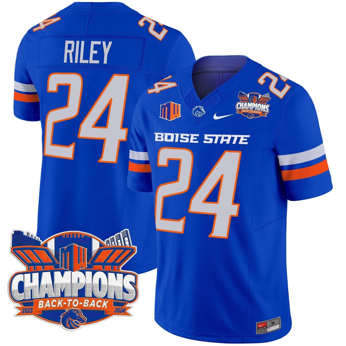 BSU 2024 Back To Back Champions Vapor Limited Jersey - All Stitched