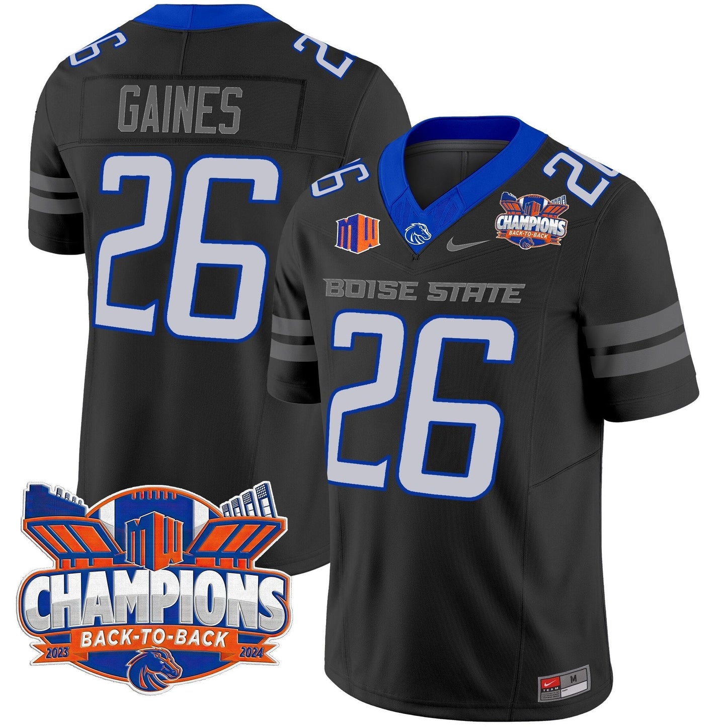 BSU 2024 Back To Back Champions Vapor Limited Jersey - All Stitched