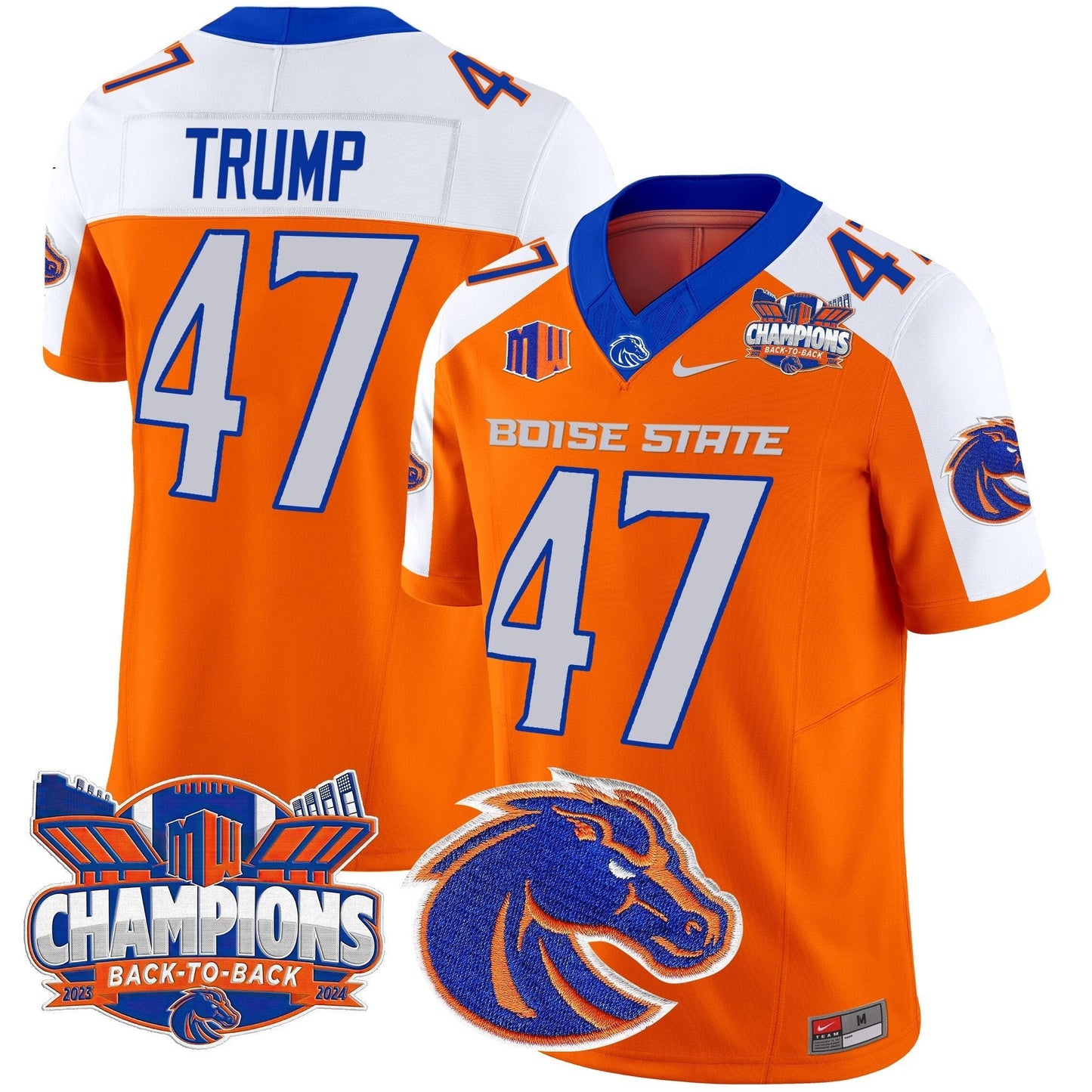 BSU 2024 Back To Back Champions Vapor Limited Jersey - All Stitched