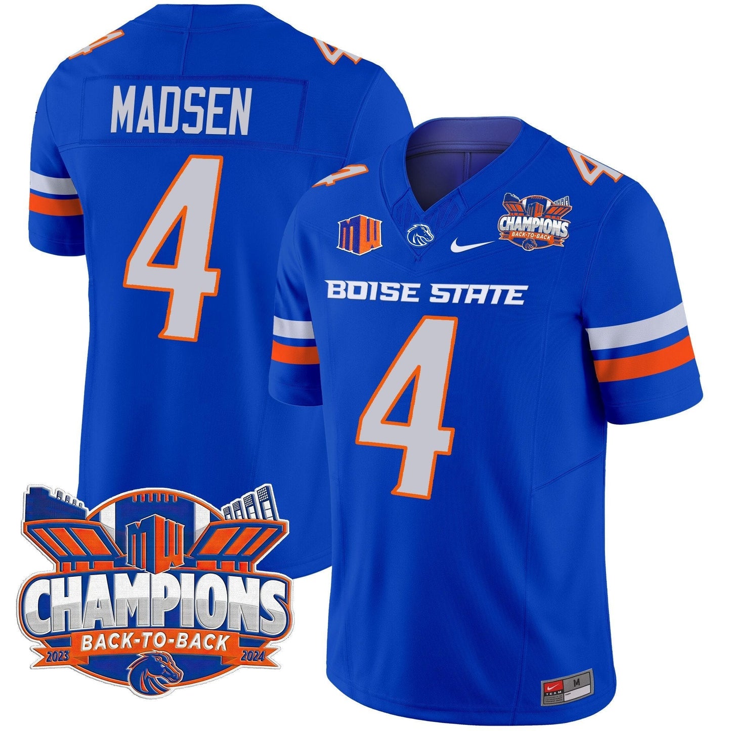 BSU 2024 Back To Back Champions Vapor Limited Jersey - All Stitched