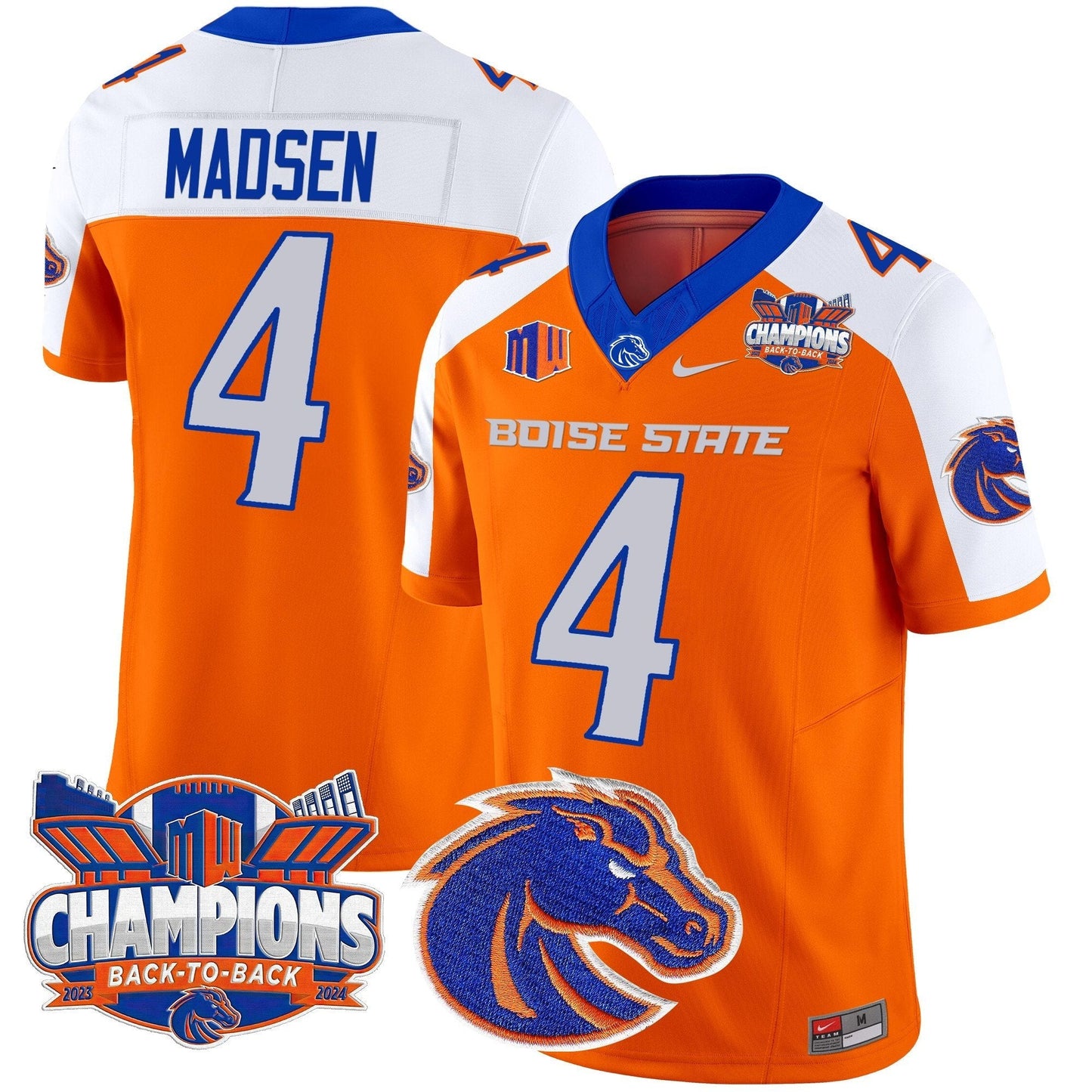 BSU 2024 Back To Back Champions Vapor Limited Jersey - All Stitched