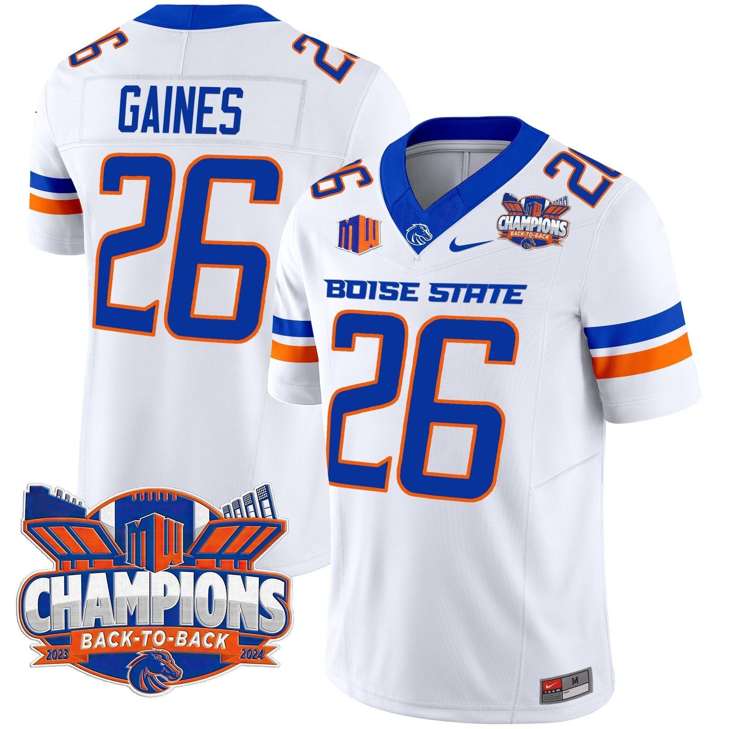BSU 2024 Back To Back Champions Vapor Limited Jersey - All Stitched