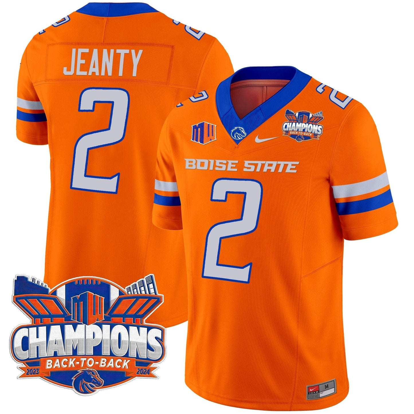 BSU 2024 Back To Back Champions Vapor Limited Jersey - All Stitched